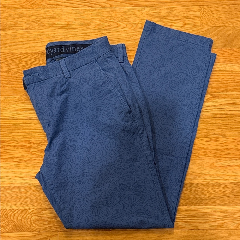 Vineyard Vines Men's Patterned Blue Golf Pants